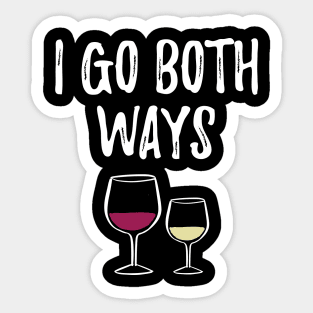 I go both ways Sticker